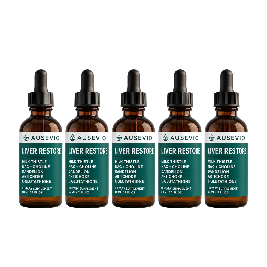 Five bottles of Ausevio Liver Restore